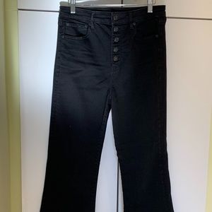 Sz 10- "American Eagle" Black High Rise Flare Jeans
